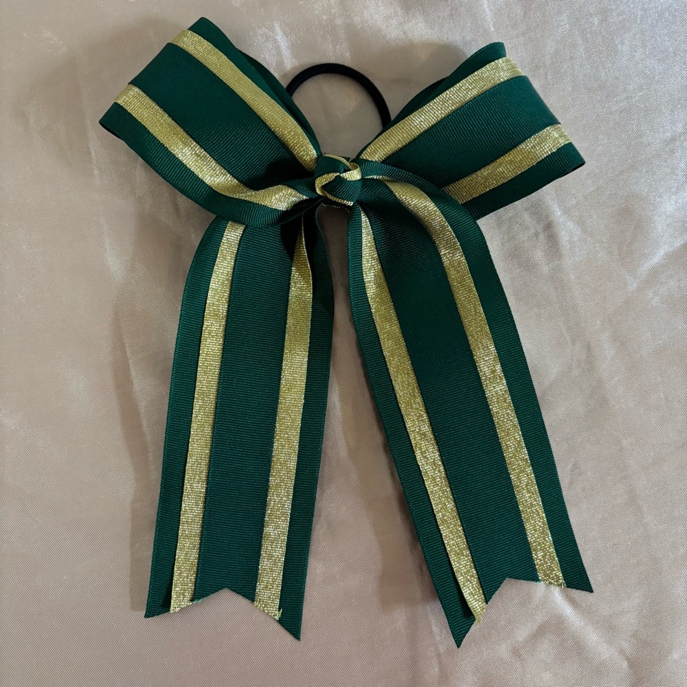 7 Colorful Cheer Dance Hair Bows Lot - Picture 6 of 8
